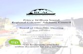 Prince William Sound Regional Citizens’ Advisory Council · 2019-04-23 · Lee McKinley Alaska Dept. of Fish & Game ... Monty Morgan Polar Tankers Anil Mathur Alaska Tanker Company