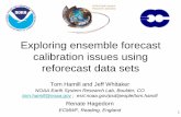 Exploring ensemble forecast calibration issues …...Reforecasts provide lots of old cases for diagnosing and correcting forecast errors. On the left are old forecasts similar to today’s