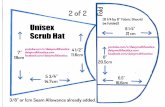 [8 1/4 by 8” Fabric Should be folded] Unisex Scrub Hat · 2020-05-24 · Unisex Scrub Hat 7” 18cm 53/4” 14.7cm 8 1/4” 21 cm 6.5” 16.6cm 8” 20.5cm 4 1/2” 11.6cm youtube.com/c/daisymultifacetica
