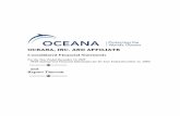 Consolidated Financial Statements - Oceana · consolidated financial statements based on our audit. The prior year summarized comparative information has been derived from the Organization’s