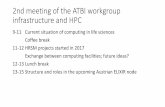 2nd meeting of the ATBI workgroup infrastructure and HPC · • >200 perl, python2, python3, R modules • 548 modules and versions sequenceanalysis 78 ngstools 73 metagenomics 25