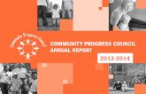 COMMUNITY PROGRESS COUNCIL ANNUAL REPORT · relationship-based, and focus on the integration and coordination of services ... Representing York County Commissioners Henry Nixon York