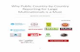 Why Public Country-by-Country Reporting for Large ... · A lack of transparency makes this kind of tax planning difficult to quantify. Enhancing transparency in the way transnational
