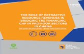 THE ROLE OF EXTRACTIVE RESOURCE REVENUES IN BRIDGING … · financing gap for the education sector in Ghana since Ghana is performing better than targets set by international benchmarks