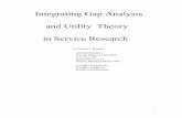 Integrating Gap Analysis and Utility Theory in Service ... · Hence utility analysis can be viewed as a special form of gap analysis with the random variable implicitly representing