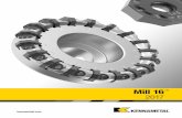Mill 16, Master Catalog 2018, Metric€¦ · S32 kennametal.com Language Version:A-17-05412_KMT_MASTER18_Indexable Milling_Mill16_combined_EN_me June 2, 2017 7:13 AM Mill 16™ Shell