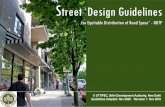 Street Design Guidelinesuttipec.nic.in/upload/uploadfiles/files/7554441800.pdf · Street Design Guidelines “…for Equitable Distribution of Road Space”-NUTP ©UTTIPEC, Delhi