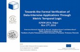 Towards the Formal Verification of Data-Intensive Applications …wp.doc.ic.ac.uk/dice-h2020/wp-content/uploads/sites/75/2018/02/ICF… · Towards the Formal Verification of Data-Intensive