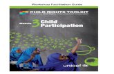 Workshop Facilitation Guide - childrightstoolkit.com · 2016-03-01 · Training Tips Slide presentations: The slides for each session contain detailed notes on content and facilitation