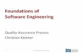 15-313 Foundations of Software Engineeringckaestne/15313/2018/20181101-qa-process.pdf · • Milestones (first with Publisher 1.0 in 1988) • Version control, branches, frequent