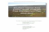 Southern Interior Area Forest Health Program Pest Management … · 2013-02-19 · 1. Protect forest resources from pest damage by direct actions when operationally possible and justified;