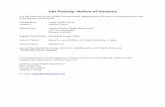 Job Posting: Notice of Vacancy 2018-12-14آ  Job Posting: Notice of Vacancy . ... Defined Medium Work