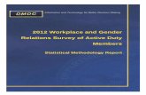 2012 Workplace and Gender Relations Survey of Active Duty … · 2013-06-25 · Relations Survey of Active Duty Members Statistical Methodology Report . CLEARANCE REQUEST FOR PUBLIC