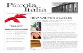 nEw wintER classEs - icc-sd.org · From October 25 to November 2, as a tradition, we celebrated our season of Italian movies which saw Maria Grazia Cucinotta as festival godmother,