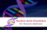 Nucleic Acid Chemistry · 2020-03-19 · Nucleic Acid Chemistry Dr: Hussein abdelaziz. Objectives By the end of lecture the student should: Define nucleic acids. Illustrate structure