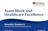 Team Work and Healthcare Excellence - Hospital Authority€¦ · Assessing teamwork attitudes in healthcare: development of the TeamSTEPPS teamwork attitudes questionnaire. Quality
