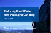 Reducing Food Waste: How Packaging Can Help€¦ · HAVI Global Solutions Confidential & Proprietary | 3/19/2015 | 5 Consumer Trends • Taste • Convenience • Nutrition/ Health
