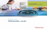 Fits in. Stands out. - Thermo Fisher Scientific.pdfand at RCF above 10,000 x g in certified1 sealed conditions. New transparent lid enables veiwing for added safety and convenience,