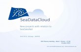 New projects with relation to SeaDataNet · –a component to serve federated discovery and access to the blue data infrastructures and their multi-disciplinary data from ... international