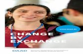 CHANGE BY EXCHANGE...DAAD project funding DAAD individual funding EU mobility programmes (Erasmus+)* funding recipients from abroad other recipients** bachelor’s students master’s