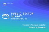 Public Sector - pages.awscloud.com · Social Media! DC Summit Keynote Speakers Defense Sessions More Recommended Monday. HACKATHON. FOR GOOD. EARTH & SPACE . KEYNOTE. SAGEMAKER. WORKSHOP.