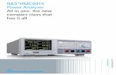 R&S®HMC8015 Power Analyzer All in one: the new compact ... Power Analyzer.pdf · Test & Measurement Product Brochure | 01.00 R&S®HMC8015 Power Analyzer All in one: the new compact