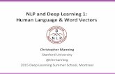 NLPandDeepLearning1: …memisevr/dlss2015/DLSS2015-NLP-1.pdfNeural embeddings • The)ﬁrststage)of)mostwork)in)Deep)Learning)NLP)is)mapping) word)symbols)to)distributed)vector)representaons)