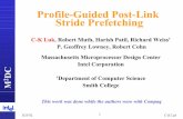 Profile-Guided Post-Link Stride Prefetching · facerec. 2894 960. fma3d. 3046 460. galgel. 1248 535. lucas. 11261075. mesa. 4098 317. mgrid. 1934 623. sixtrack. 1349 655. swim. 1697