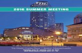 2016 SUMMER MEETING · 2018-06-21 · 2016 Summer Meeting or the 2016 Fall Meeting. Please indicate eligibility on the meeting registration form. REGISTRATION 2 CONTENTS PAGE CLE