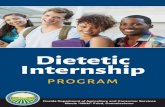 Dietetic Internship Brochure · Completion Requirements Satisfactory performance on all required assignments, projects, curricula, rotation objectives, case studies, presentations