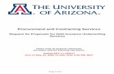 Procurement and Contracting Services...For other methods of delivery (e.g. FedEx, UPS, etc.): The University of Arizona Procurement and Contracting Services University Services Annex,
