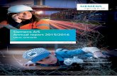 Siemens A/S Annual report 2015/2016 · 8 Management’s review 5-year financial highlights for the Siemens A/S Group 5-year financial highlights for the Siemens A/S Group DKKm, except