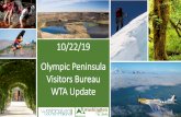 10/22/19 Olympic Peninsula Visitors Bureau WTA Update · Brand Development • Released destination brand RFP • Composed steering committee with top marketing experts from WTA board