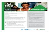 Backgrounder - defeatdiabetesorg.files.wordpress.com · Backgrounder THE NCD CHALLENGE IN LOW-RESOURCE COUNTRIES The burden of non-communicable diseases (NCDs) are on the rise in