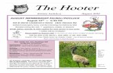 The Hooter - KAS - Kittitas Audubon Societykittitasaudubon.org/Newsletters/2010_08August.pdf · Saturday June 12th ~ Naneum Canyon ~ On June 12, 7 intrepid birders met at 7 am in