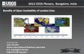 Benefits of Open Availability of Landsat Dataceos.org/document_management/Meetings/Plenary/26... · Landsat Advisory Group Statement on Landsat Data Use and Charges • The value