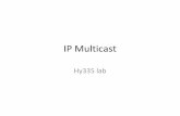 IP Multicast - University of Ioanninamagoutis/MYY801/hy335-multicast.pdf · • Broadcast: packets are sent to all – IP supports broadcasting, but the use of broadcasts is strictly