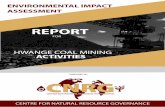 REPORT - CNRGcnrgzim.org/wp...Environmental-Impact-Assessment...ENVIRONMENTAL IMPACT ASSESSMENT REPORT FOR HWANGE COAL MINING ACTIVITIES I World over mining of coal negatively affects