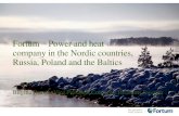 Fortum Power and heat company in the Nordic countries ... · First solar step in India… Amrit 5.4 MWp solar plant •In operation from March 2012 •Fortum acquisition finished
