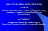 CLIMATIC CHANGES OF GLIDING CONDITIONS · CLIMATIC CHANGES OF GLIDING CONDITIONS Z. ASLAN Istanbul Commerce University, Faculty of Engineering and Design, Department of Computer Engineering,