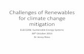 Challenges of Renewables for climate change mitigationceem.unsw.edu.au/sites/default/files/event...renewables System cost Generation capital cost Integration cost (Voltage/Frequency