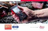 Leica DISTOTM E7400x · Leica DISTOTM E7400x 788480a 2 Instrument Set-up EN Introduction The safety instructions and the user manual should be read through carefully before the product
