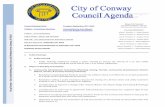 media.conwayarkansas.gov · City of Conway – City Council Meeting, District Court, 810 Parkway Street, Conway, AR 72032 Council Meeting Date: rd Tuesday, September 23 , 2014 5:30pm