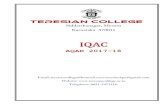 TERESIAN COLLEGE · TERESIAN- AQAR 2017-18 - 1 - INTRODUCTION Established in 1963,Teresian College, Mysore is owned and administered by the Carmelite Sisters of St. Teresa (CSST)