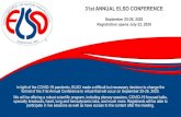31st ANNUAL ELSO CONFERENCE Annual ELSO... · 1 day ago · 31st ANNUAL ELSO CONFERENCE September 25-26, 2020 Registration opens July 22, 2020 In light of the COVID-19 pandemic, ELSO