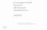 Congenital heart disease statistics - British Heart Foundation/media/files/research/heart... · 2014-07-15 · Congenital heart disease is a heart condition resulting from an abnormality