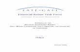 Financial Action Task Force Groupe d'action financière · 2018-03-14 · 22. Decree of 17 October 2002. Elevazione della soglia di esenzione in materia di adempimenti antiriciclaggio,