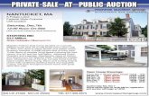 Monroe Auction Group - Auctioneers and Appraisers · MA LIC #1029 ∙ NH LIC #5003 ∙ TEL 617‐306‐6575 ∙ PRIVATE SALE AT PUBLIC AUCTION NANTUCKET, MA (CLIFF AREA) BIDDER INFORMATION