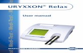 URYXXON Relax - Frisenette Relax.pdfآ  2015-10-06آ  Manual URYXXONآ® Relax MN Manual URYXXONآ® Relax