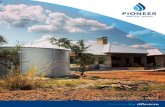 Tank Installation by Harvested Rain Solutions · Tank Installation by Dynamic Environments INVEST IN A PIONEER WATER TANK Pioneer Water Tanks are NSF 61 Potable Certified. While many
